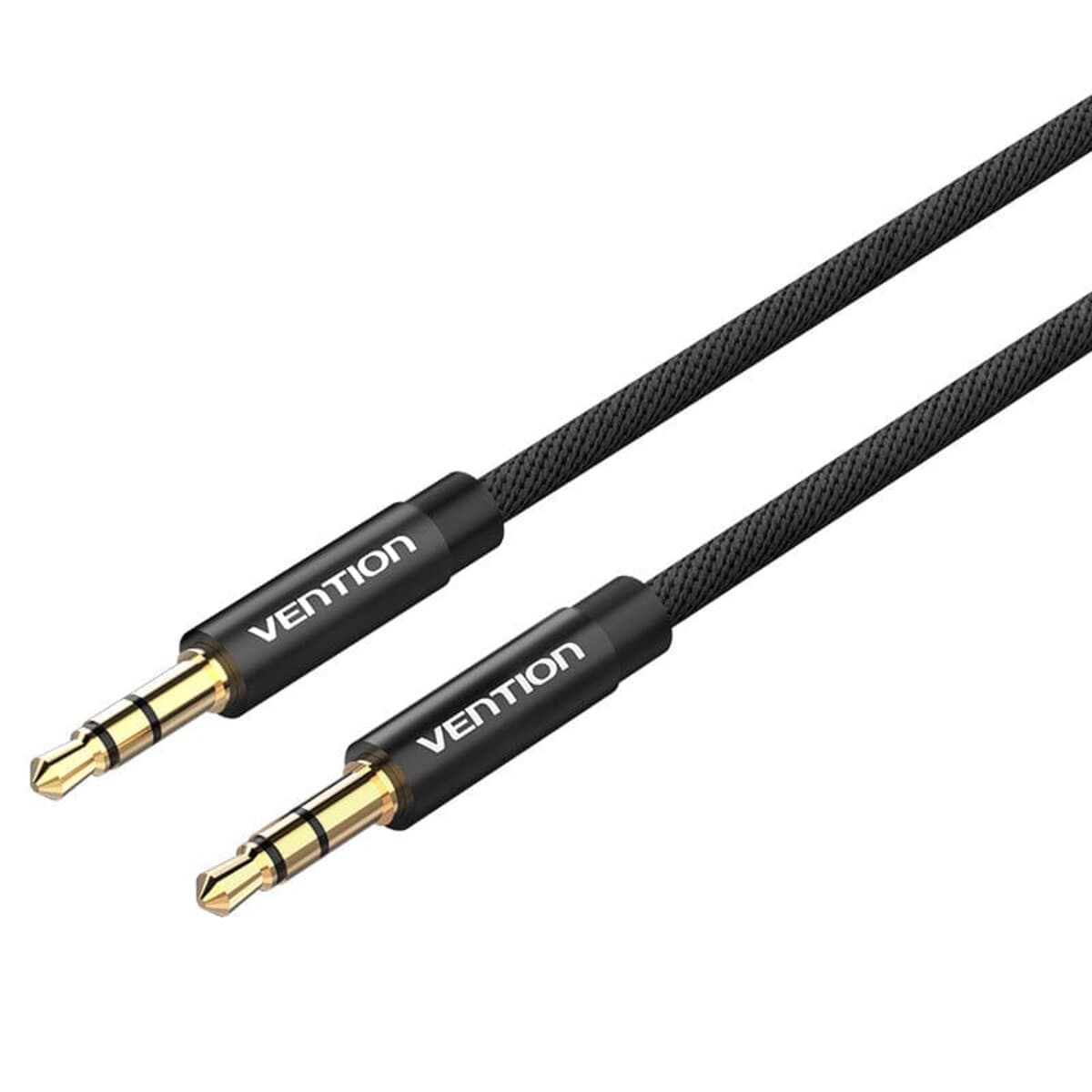 Кабель Vention Fabric Braided 3.5mm Male to 3.5mm Male Audio Cable 3m Metal Type Black (BAGBI)