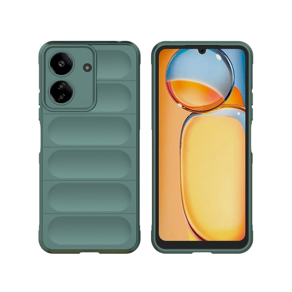 Защитный чехол-накладка Cosmic Magic Shield для Xiaomi Redmi 13C 4G/POCO C65 Dark Green (MagicShXi13CGreen)