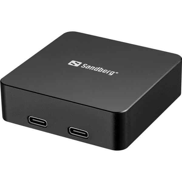 Powerbank павербанк УМБ Sandberg Magnetic Wireless 5000mAh 20W PD 2xUSB-C QI-15W for Apple watch and Airpods Black (421-28)