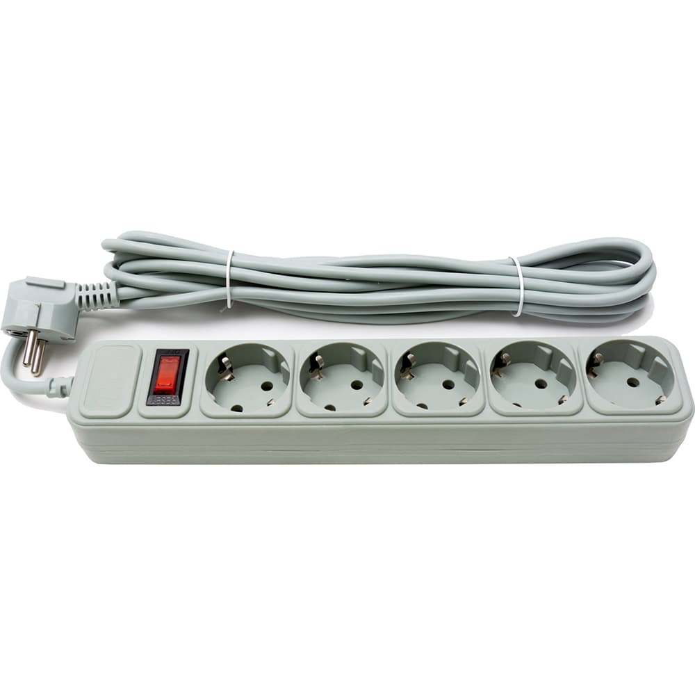 Мережевий фільтр подовжувач Power filtr 4.5м ProLogix PRS-050P5-45G 5 розеток 0.50 Grey
