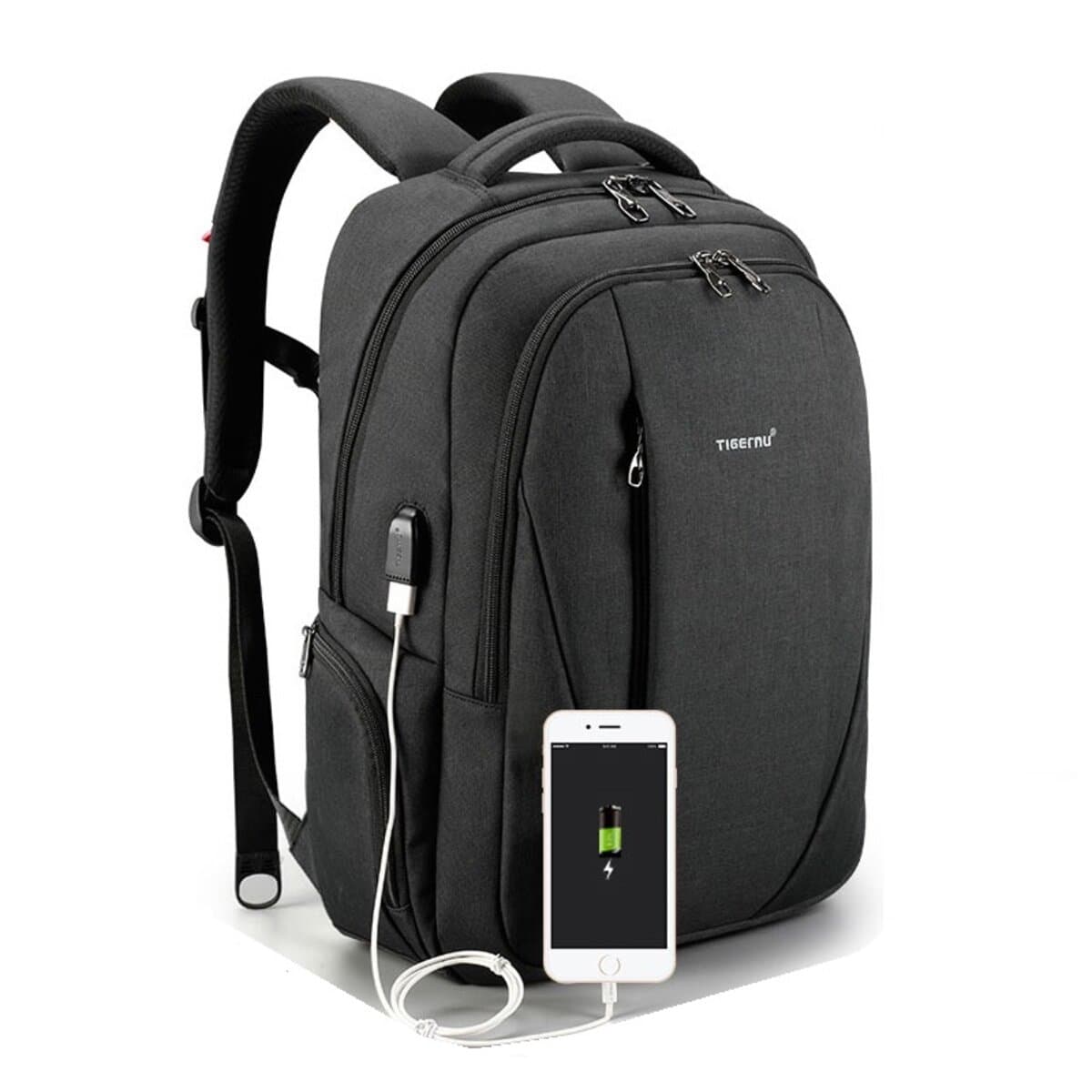 Міський рюкзак для ноутбука Tigernu T-B3399 15.6'' 19л Black-Grey (T-B3399BlackGrey)