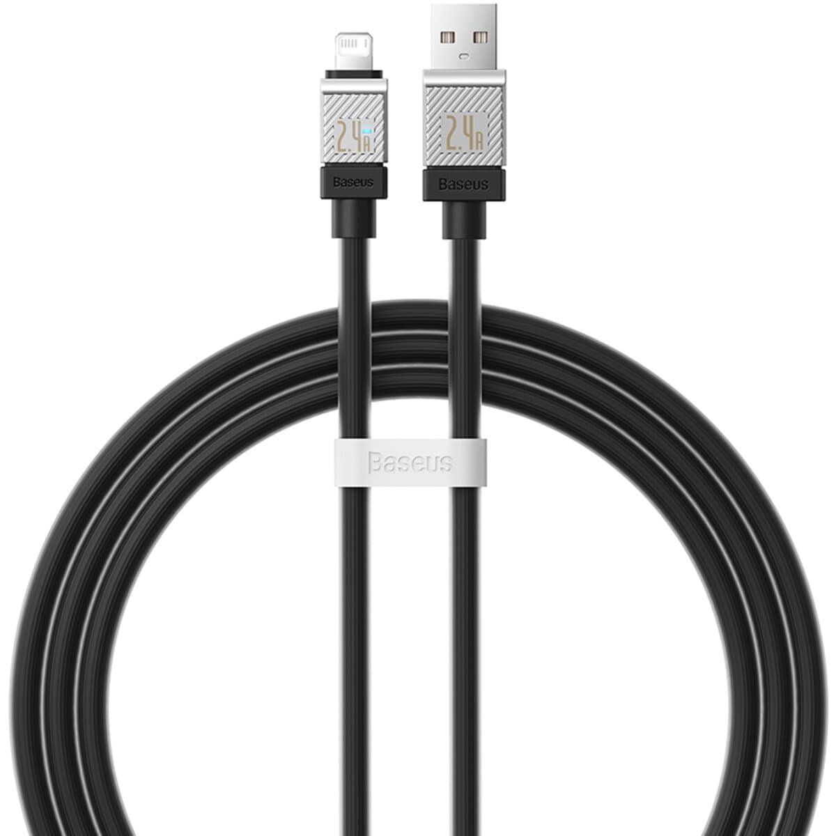 Кабель Baseus CoolPlay Series Fast Charging Cable USB to Lightning 2.4A 1m Black (CAKW000401)