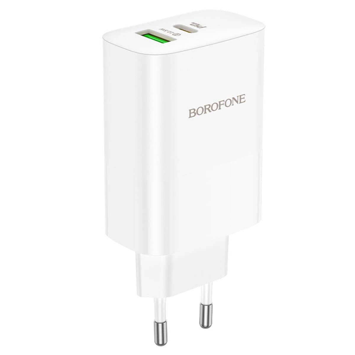 Зарядное устройство BOROFONE BN10 Sunlight PD65W dual port 1xUSB 1xType-C charger 3A White