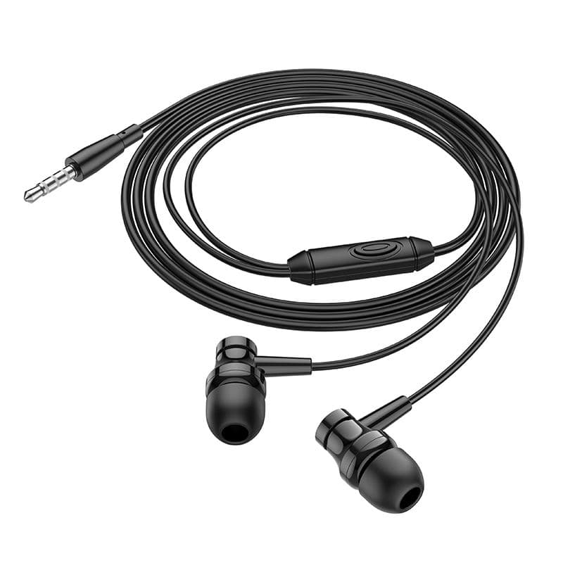 Дротові навушники з мікрофоном BOROFONE BM67 3.5mm 1.2m Black
