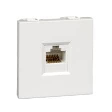 Адаптер Schneider RAL9010 1мод для RJ-мод W45 Keystone 1-порт White (RIN-145-BE)