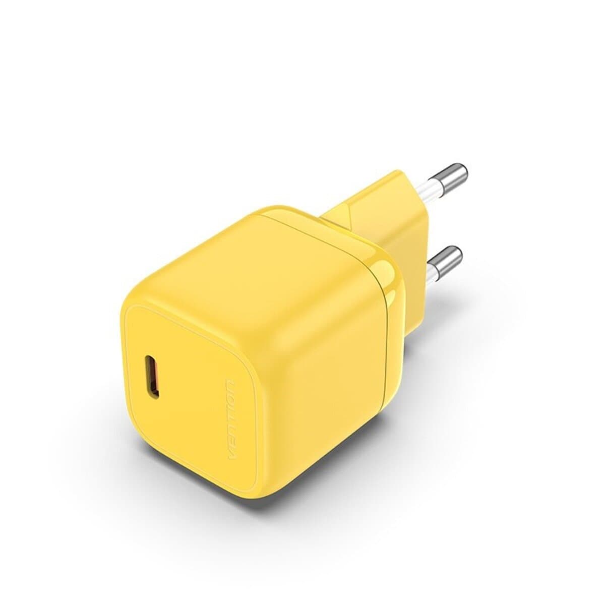 Зарядний пристрій Vention 1-port Type-C GaN Charger 30W EU-Plug 3A Yellow (FAKY0-EU)