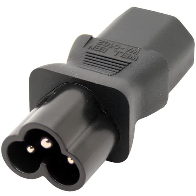 Переходник питания IEC320-C13 to C6 Black (WA-0102)