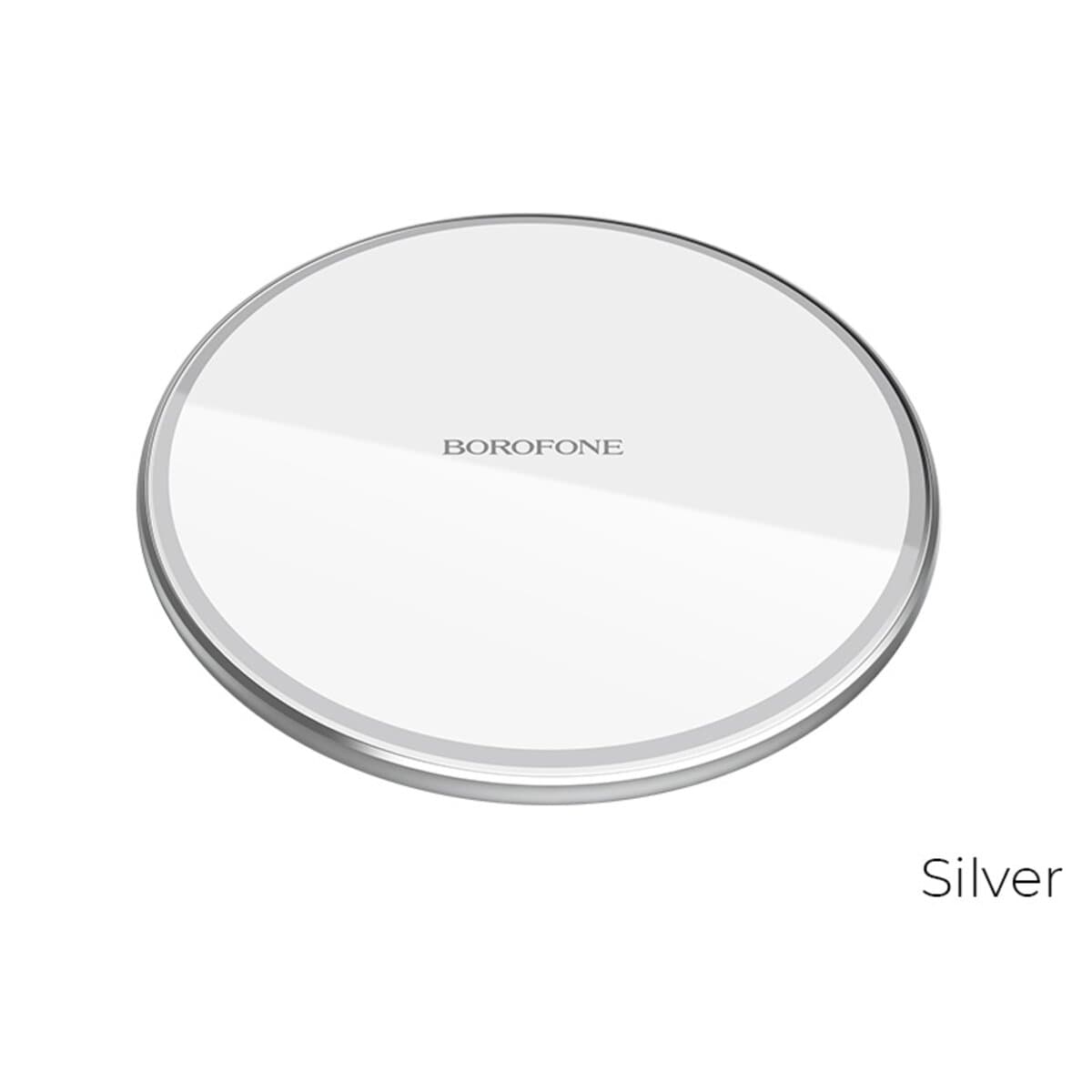 Бездротовий зарядний пристрій BOROFONE BQ3 Pro 15W Wireless Fast Charger Silver (BQ3S)