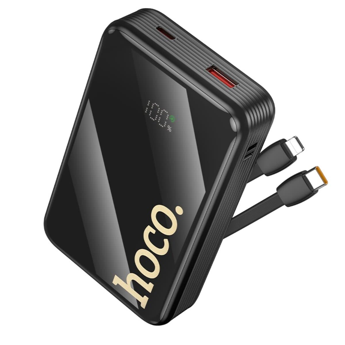 Powerbank павербанк УМБ HOCO Q37A Graceful 22.5W+PD20W with two cables 20000mAh Black