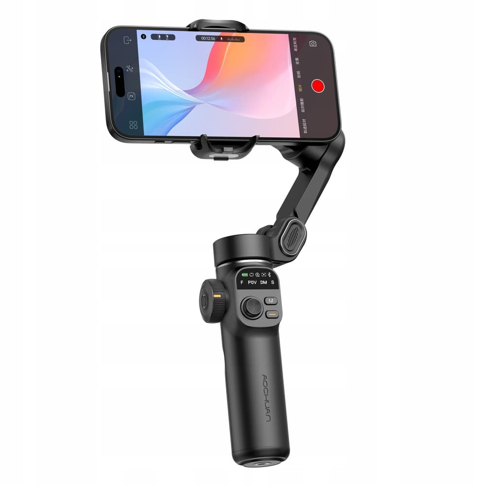 Триосьовий стабілізатор стедикам AOCHUAN Professional Gimbal Stabilizer для Smartphone Smart X2 1600mAh Black (SmartX2)
