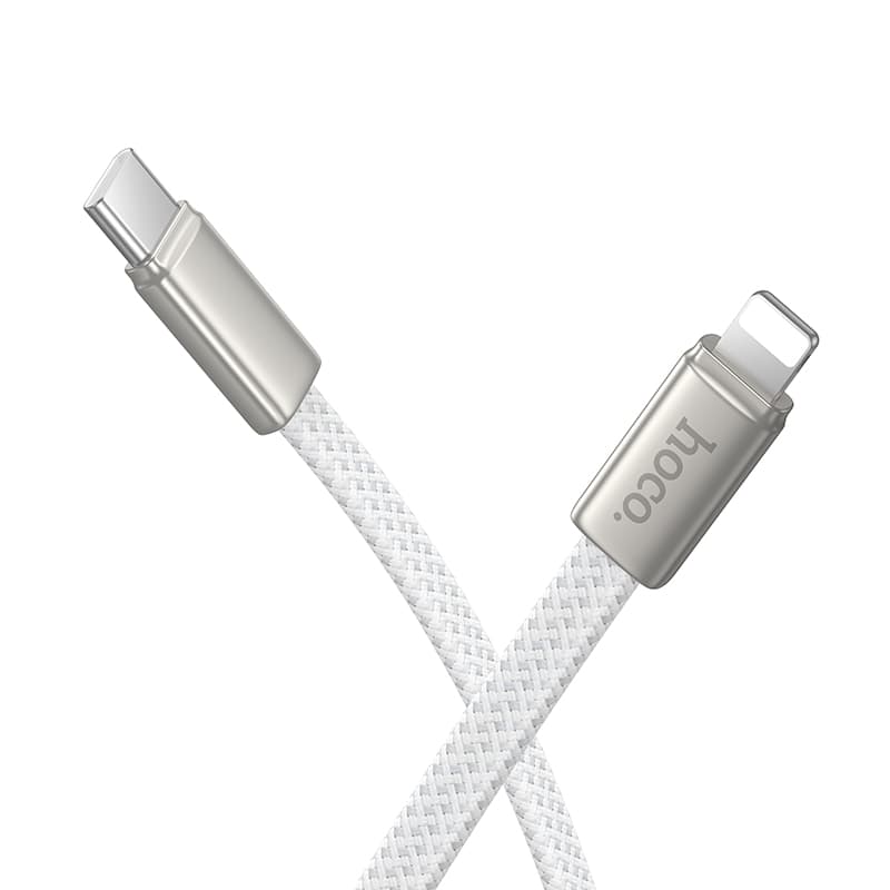 Кабель HOCO X125 Exceso PD30W 1m charging data cable Type-C to Lightning White