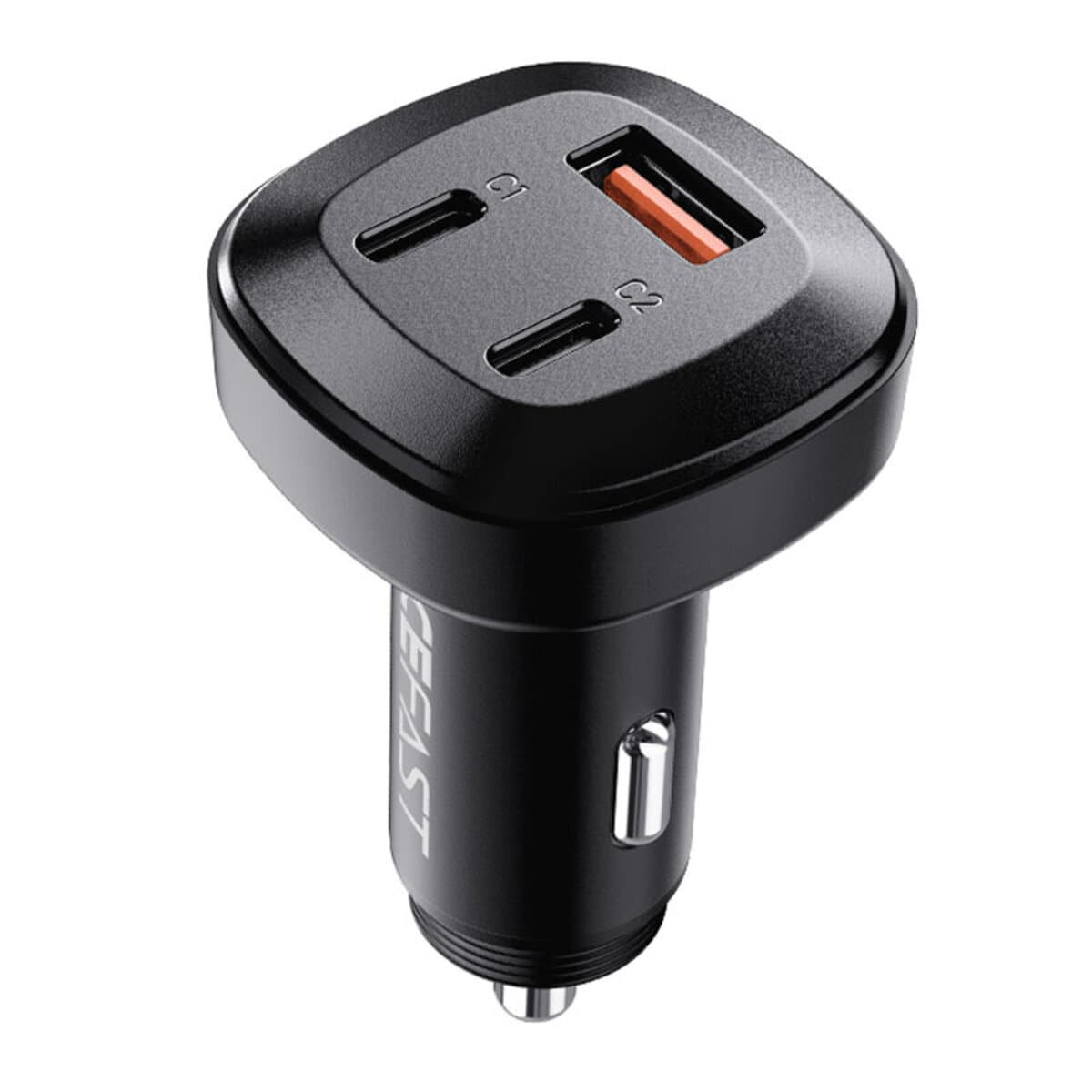 Автомобільний зарядний пристрій ACEFAST B3 66W 2xType-C+USB 3-Port Metal Car Charger QC4.0 Black (AFB3B)