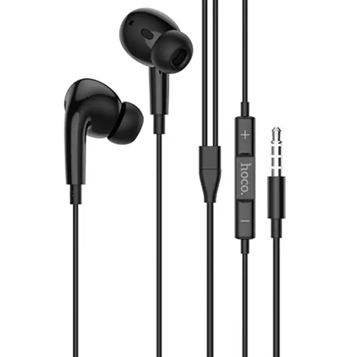 Дротові навушники HOCO M101 Pro Crystal sound wire-controlled earphones with microphone 3.5мм 1.2м Black