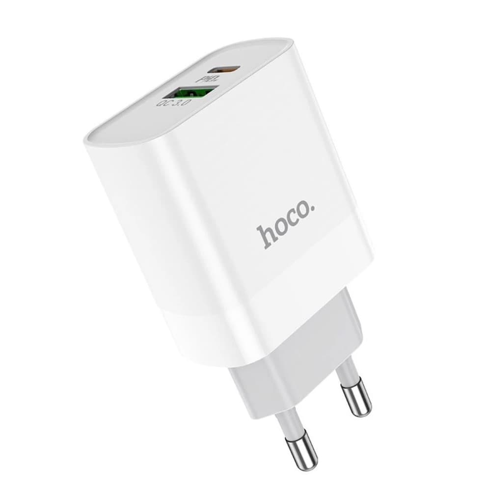 Зарядное устройство HOCO C80A Rapido PD20W+QC3.0 charger EU 1.67A White