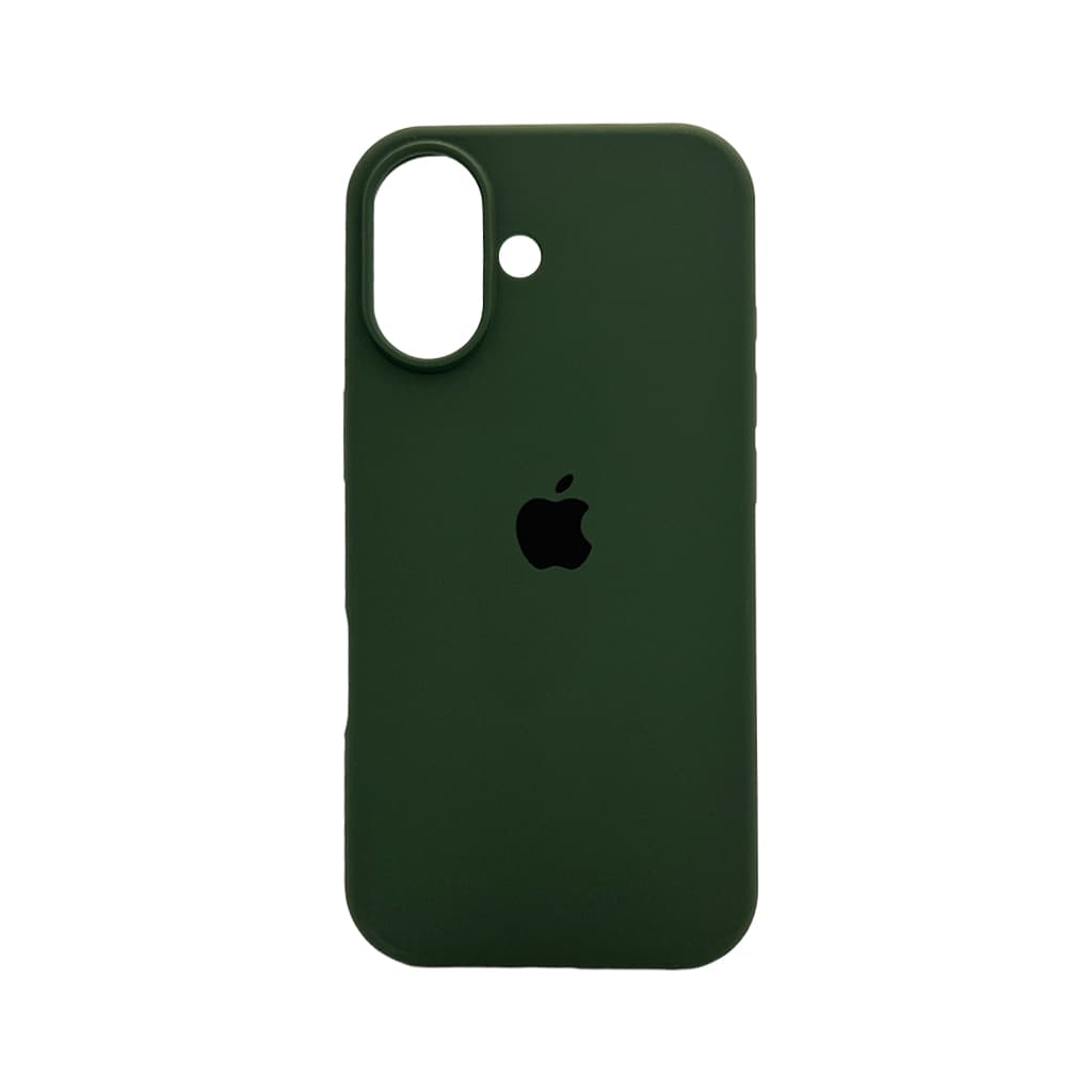 Защитный чехол-накладка Silicone Full Case AA Open Cam для Apple iPhone 17 Dark Green (FullOpeAAi17-31)
