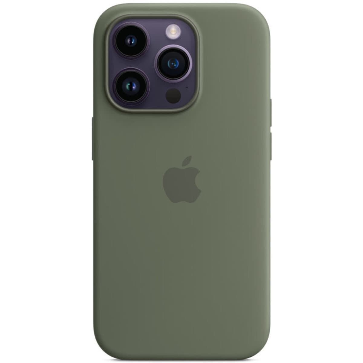 Защитный чехол-накладка Silicone Full Case AAA MagSafe IC для iPhone 14 Pro Olive (Orig14POlive)
