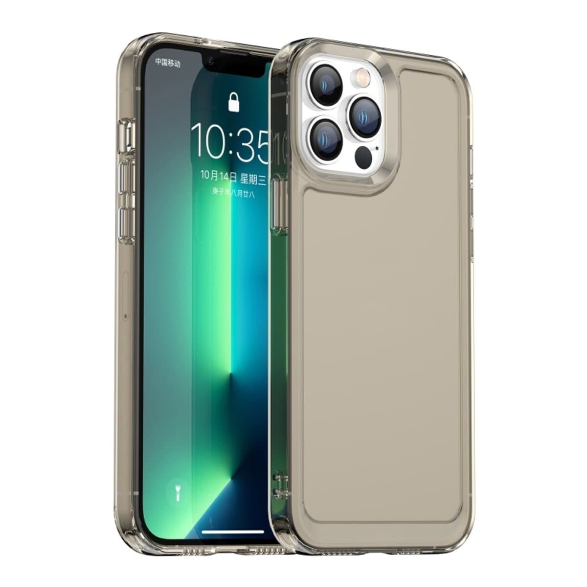 Защитный чехол-накладка Cosmic Clear Color 2 mm для Apple iPhone 13 Pro Max Transparent Black (ClearColori13PMTrBlack)