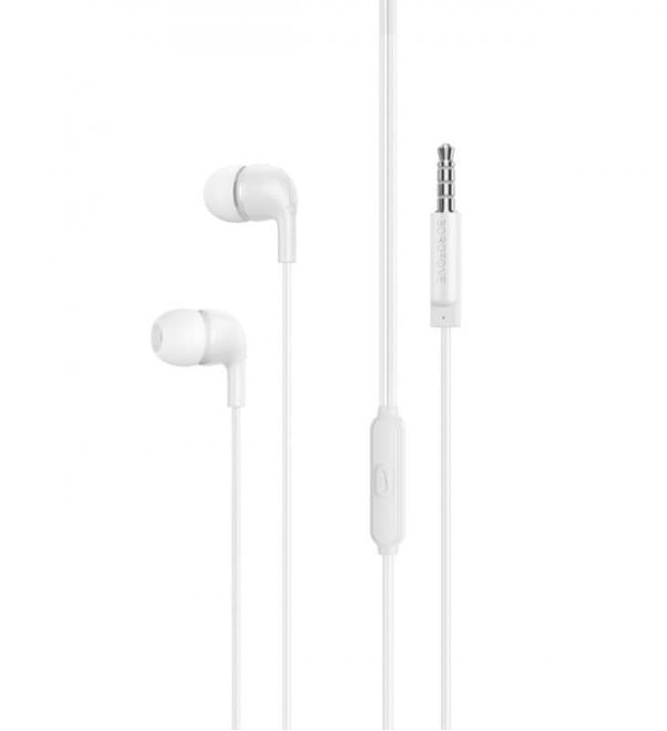 Дротові навушники з мікрофоном BOROFONE BM83 3.5mm 1.2m White