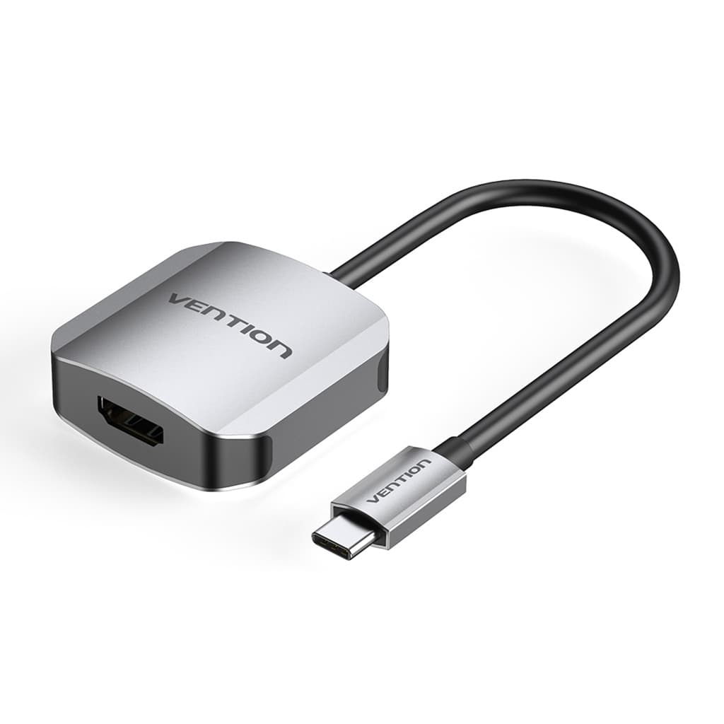Перехідник Vention USB3.1 Type-C to HDMI F 4K 30Гц кабель 15см Grey (TDEHB)