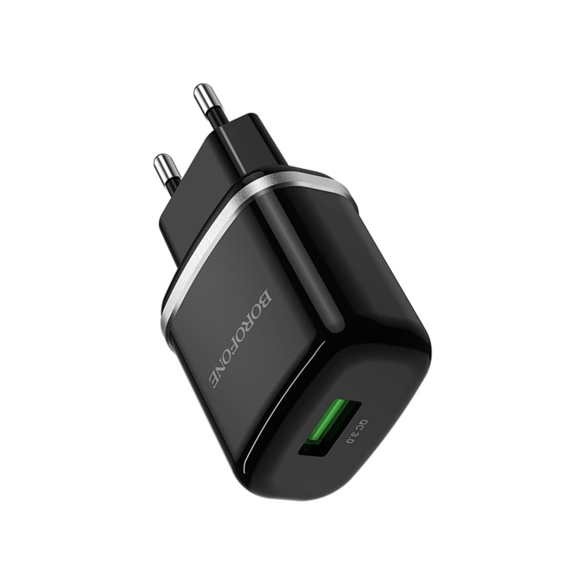 Зарядное устройство BOROFONE BA36A High speed single port QC3.0 charger 18W 1xUSB Black