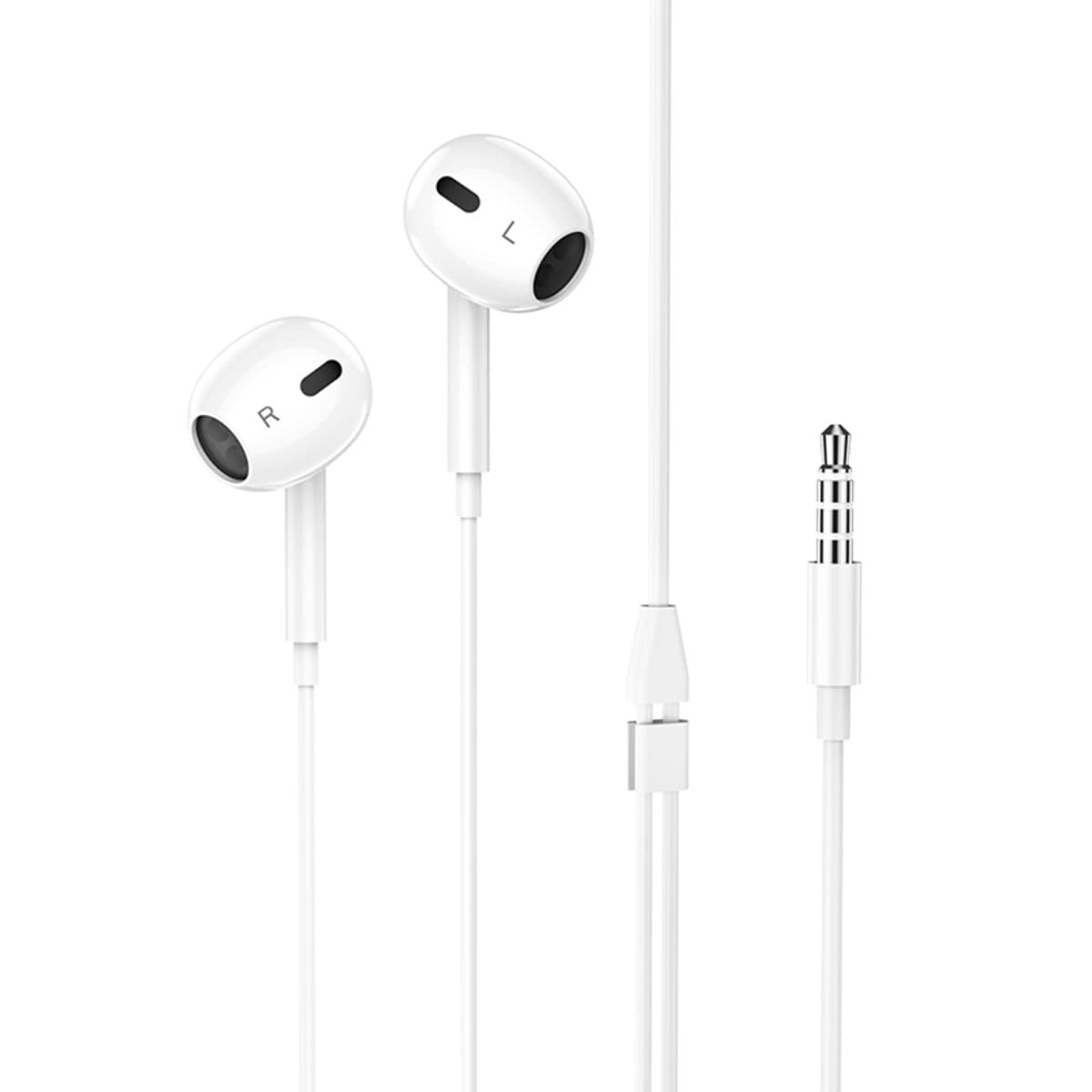 Проводные наушники HOCO M1 Max crystal earphones with mic 3.5мм 1.2м White