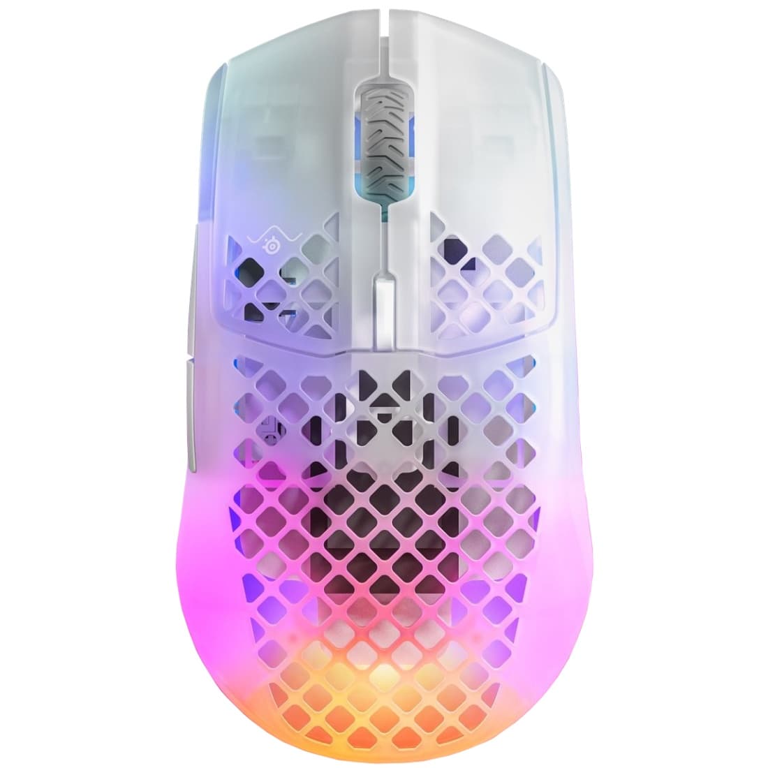 Бездротова ігрова мишка SteelSeries Aerox 3 Wireless Ghost RGB 18000dpi 6кн Transparent White (62610)
