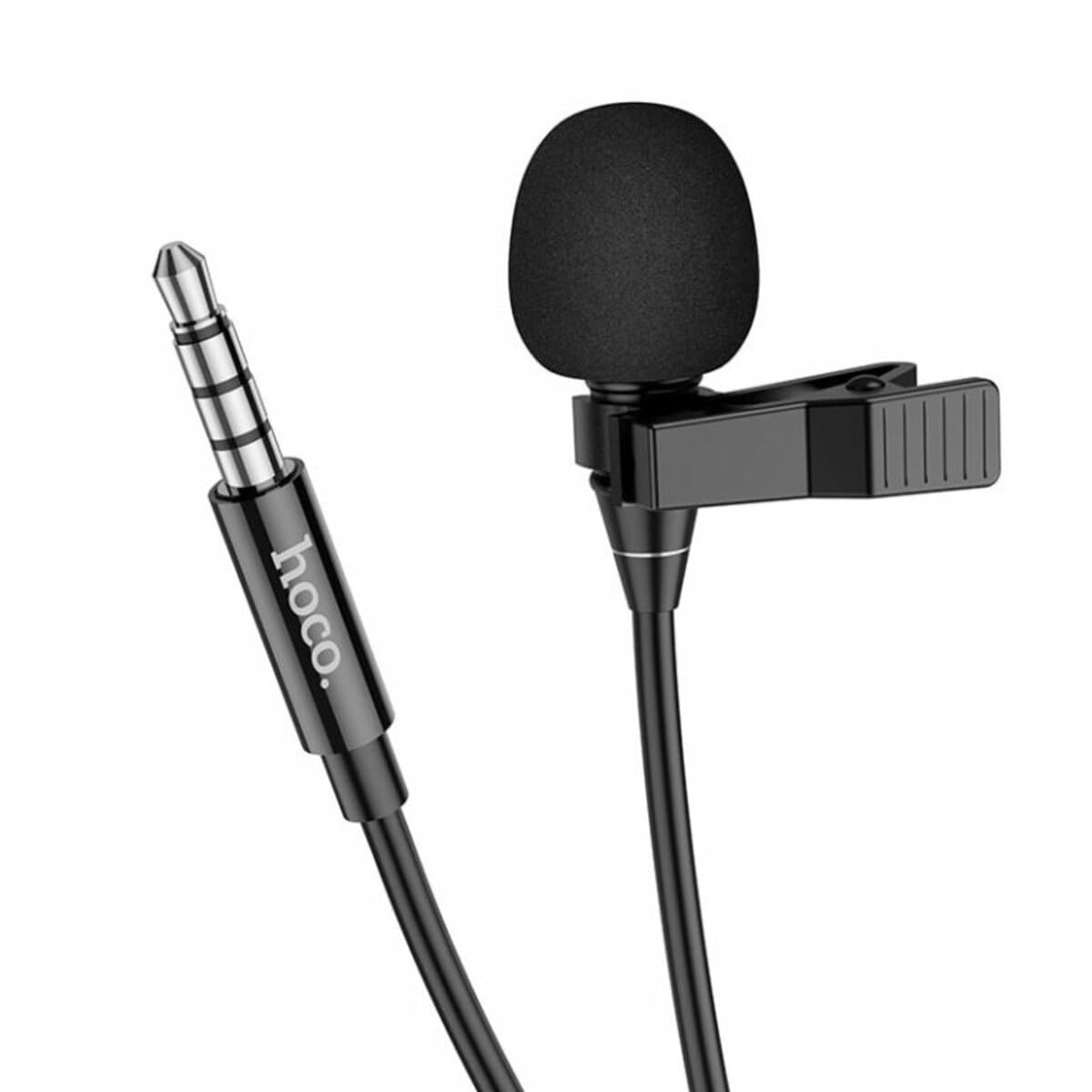 Мікрофон петличка HOCO L14 AUX 3.5mm Lavalier microphone 2m Black
