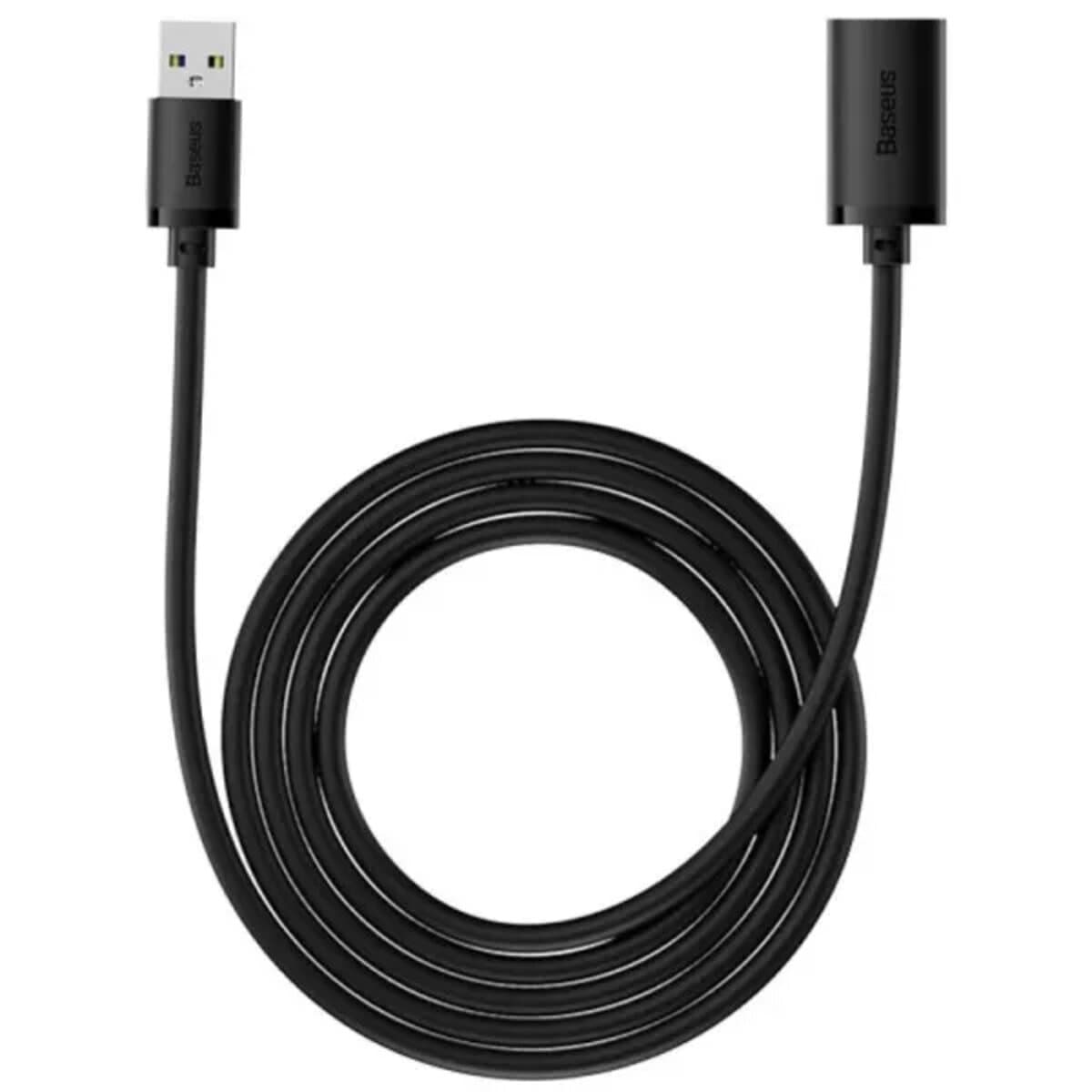 Кабель подовжувач Baseus AirJoy Series USB3.0 Extension Cable 3m Cluster Black (B00631103111-04)