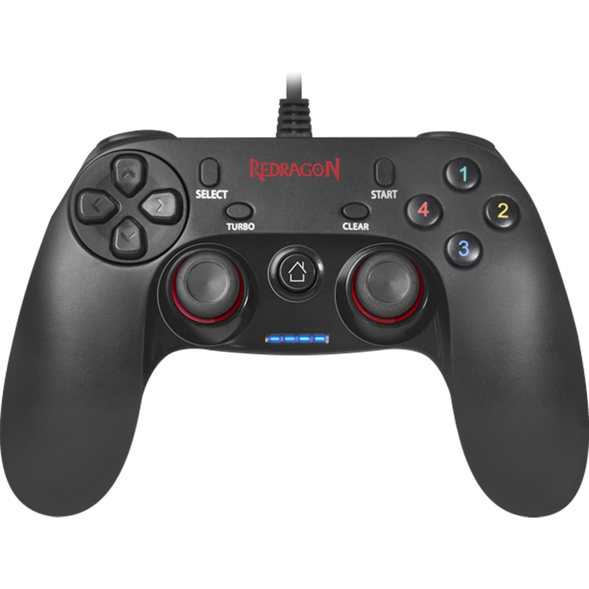Провідний геймпад джойстик до ПК Redragon Redragon Saturn USB Xinput-PS3 Black (75057)