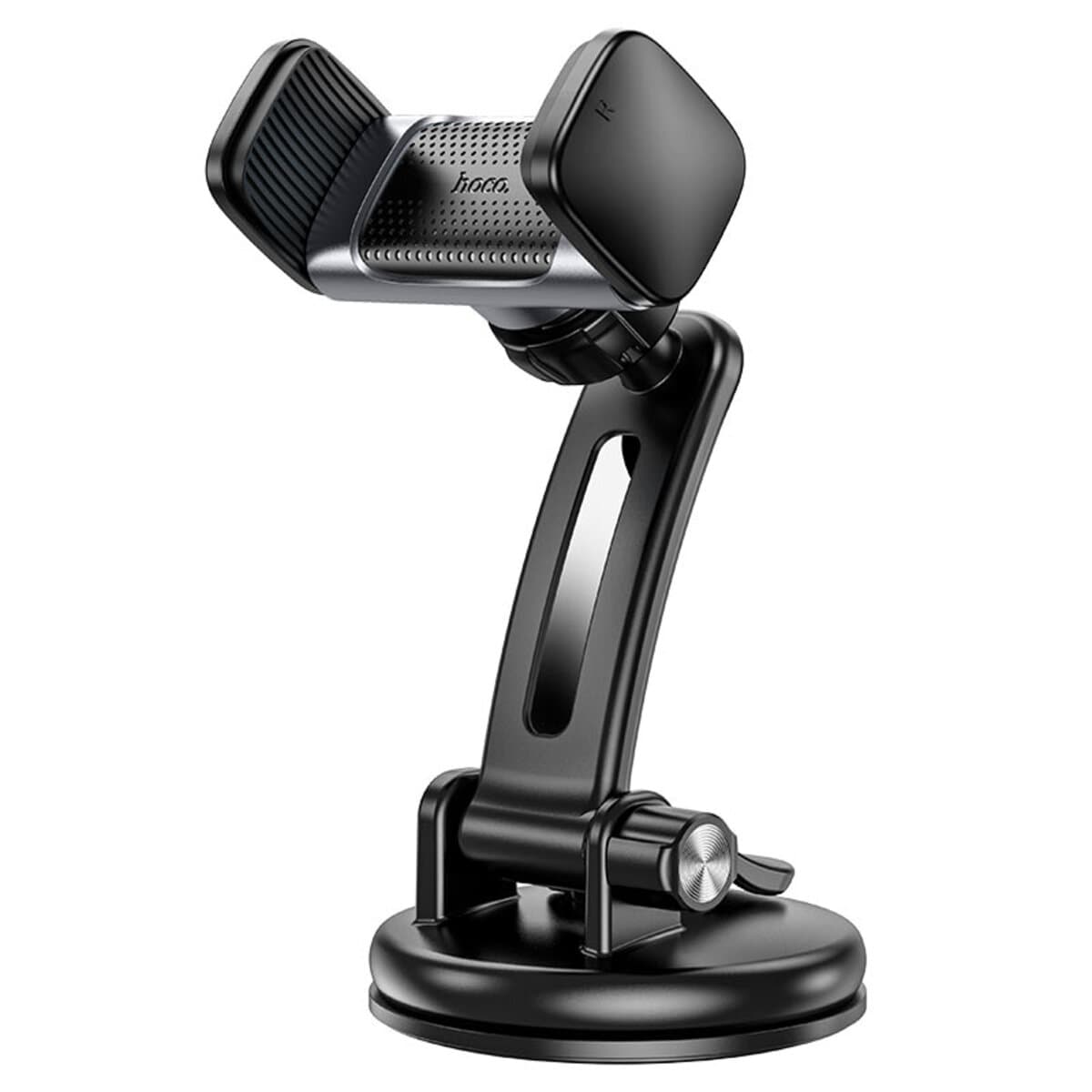 Автомобільний тримач автотримач HOCO CA111 Pull Clip Suction Cup Car Holder Black-Metal Gray