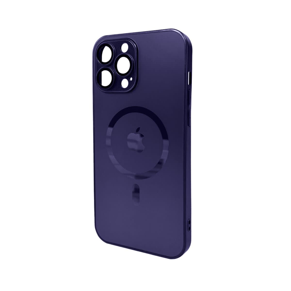 Захисний чохол-накладка AG Glass Matt Frame Color MagSafe Logo для Apple iPhone 13 Pro Max Deep Purple (AGMattFrameMGiP13PMDPurple)