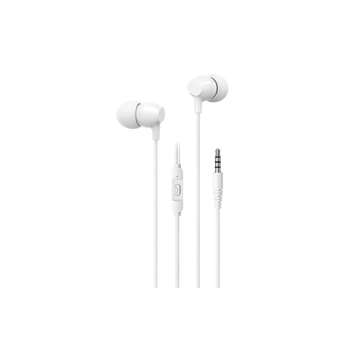 Провідні навушники Usams US-SJ594 EP-47 3.5мм In-Ear Earphone 1.2м White (HSEP4702)
