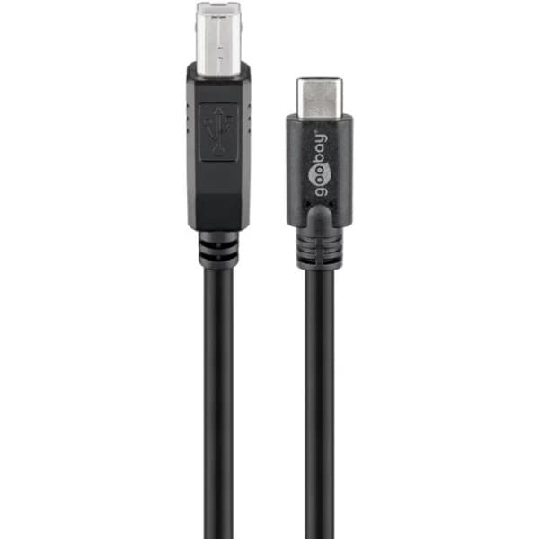 Кабель USB Type-C to BM Lucom Goobay 1m USB 2.0 Black (84.00.7049#)