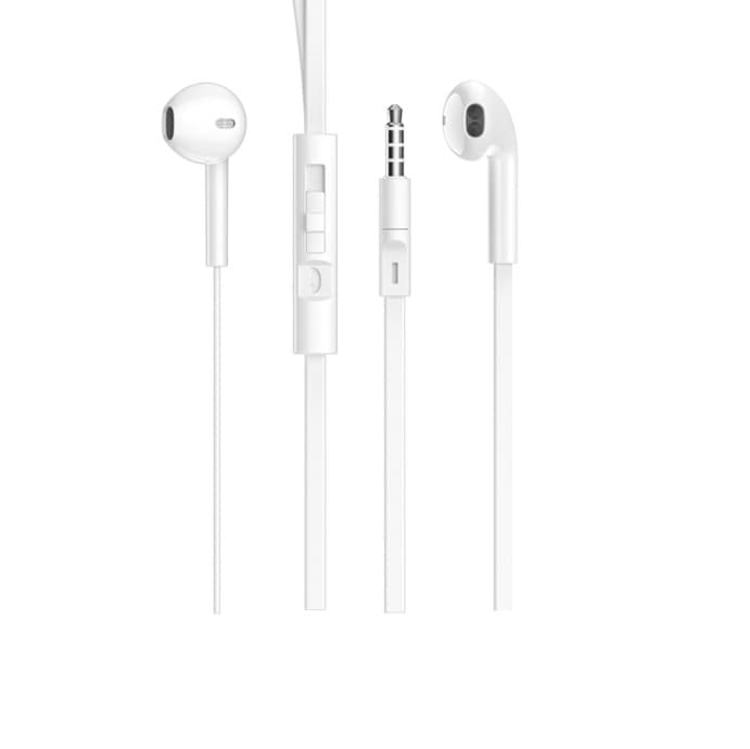 Провідні навушники з мікрофоном BOROFONE BM23 Bright sound universal earphones with mic 1.2м White (BM23W)