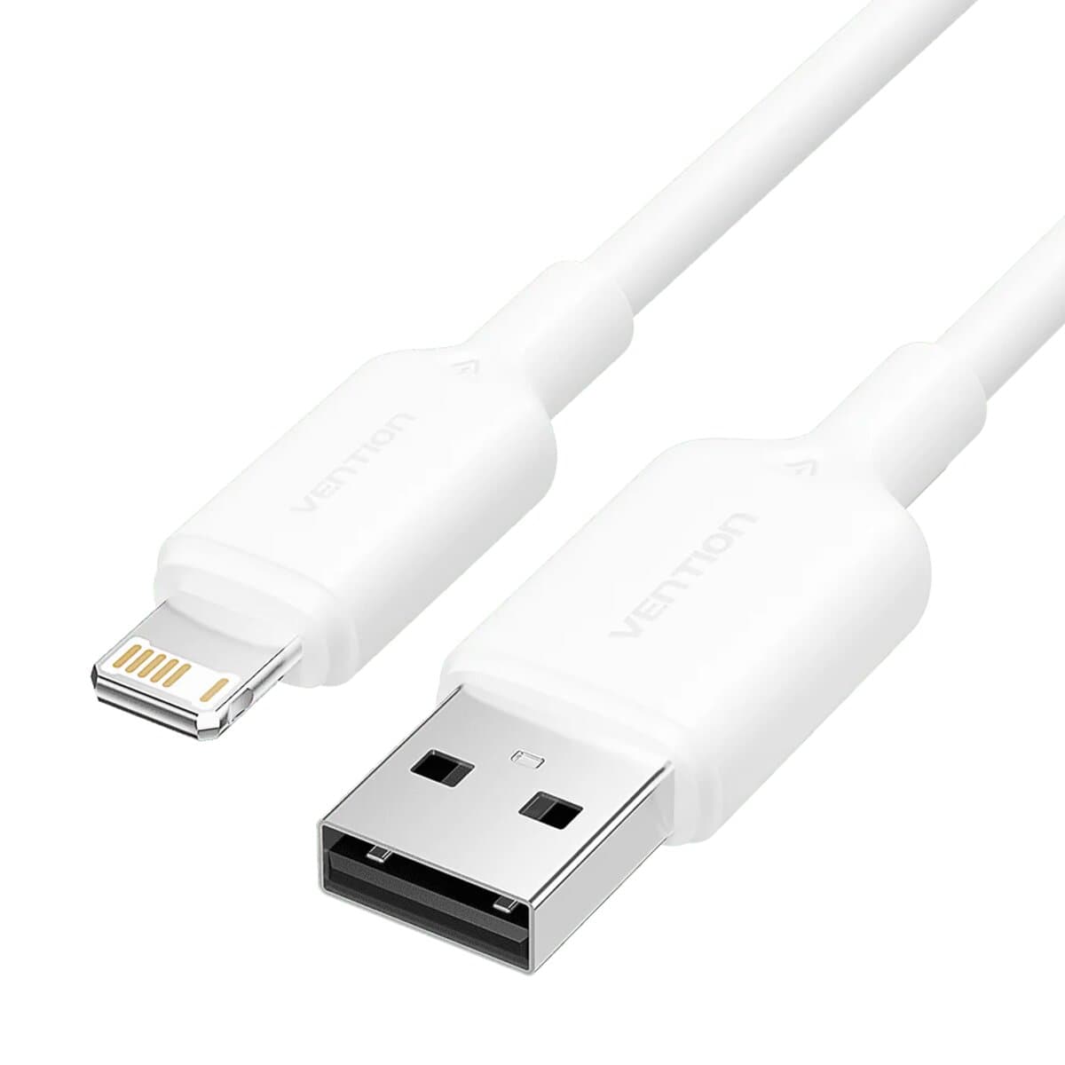 Кабель Vention USB2.0 to Lightning 2.4A Cable 1m PVC Type White (LAMWF)