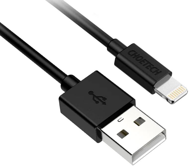 Кабель Choetech IP0026 USB AM - Lightning M 1.2 м MFi 2.4A Black