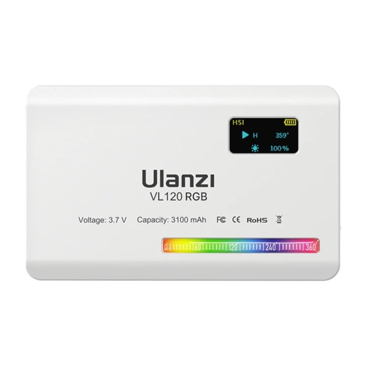 Аксесуари для фото- та відеотехніки Ulanzi Vijim UV-2587 VL120RGB light 3100mAh White (2587)