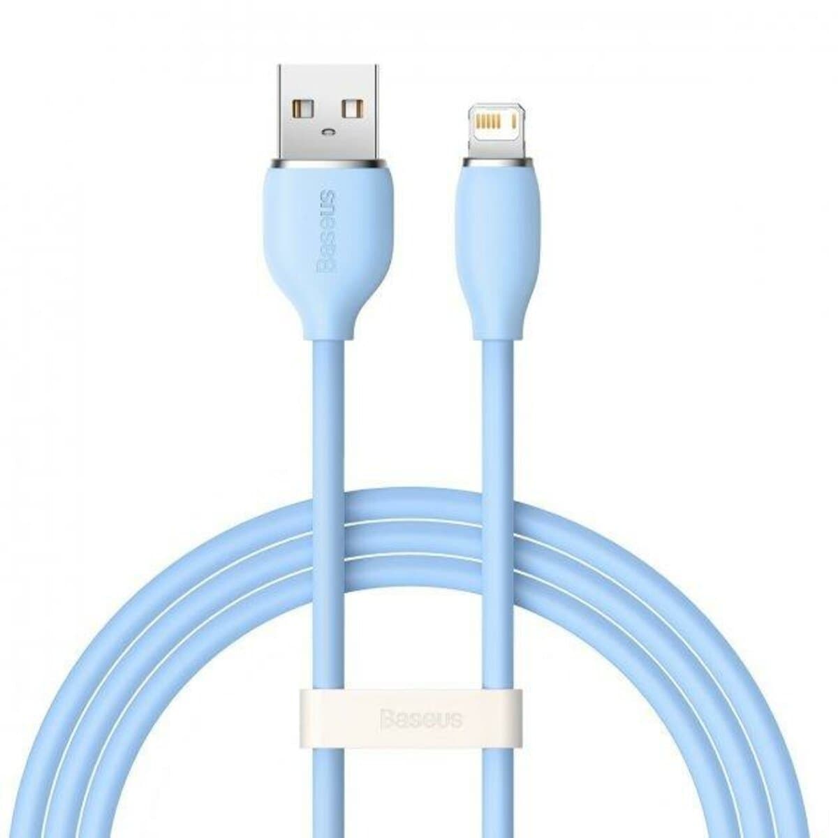 Кабель Baseus Jelly Liquid Silica Gel Fast Charging Data Cable USB to Lightning 2.4A 1.2m Blue (CAGD000003)