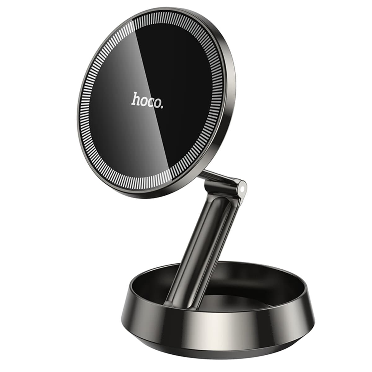 Тримач для телефону автотримач HOCO H83 Metal ring magnetic car holder Metal Grey