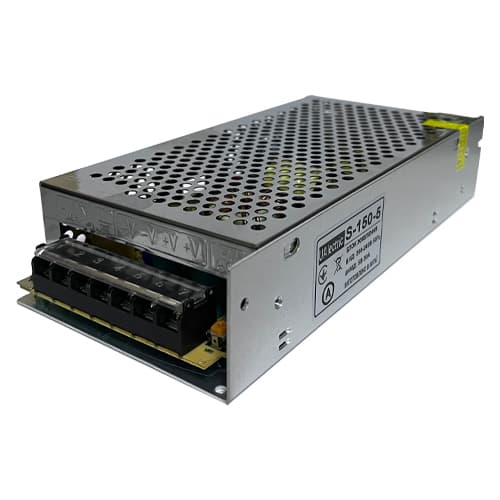 Перфорований блок живлення UAlectric S-150-5 5В 30А 150Вт 2кан для LED-стрічок CCTV Grey (888557)