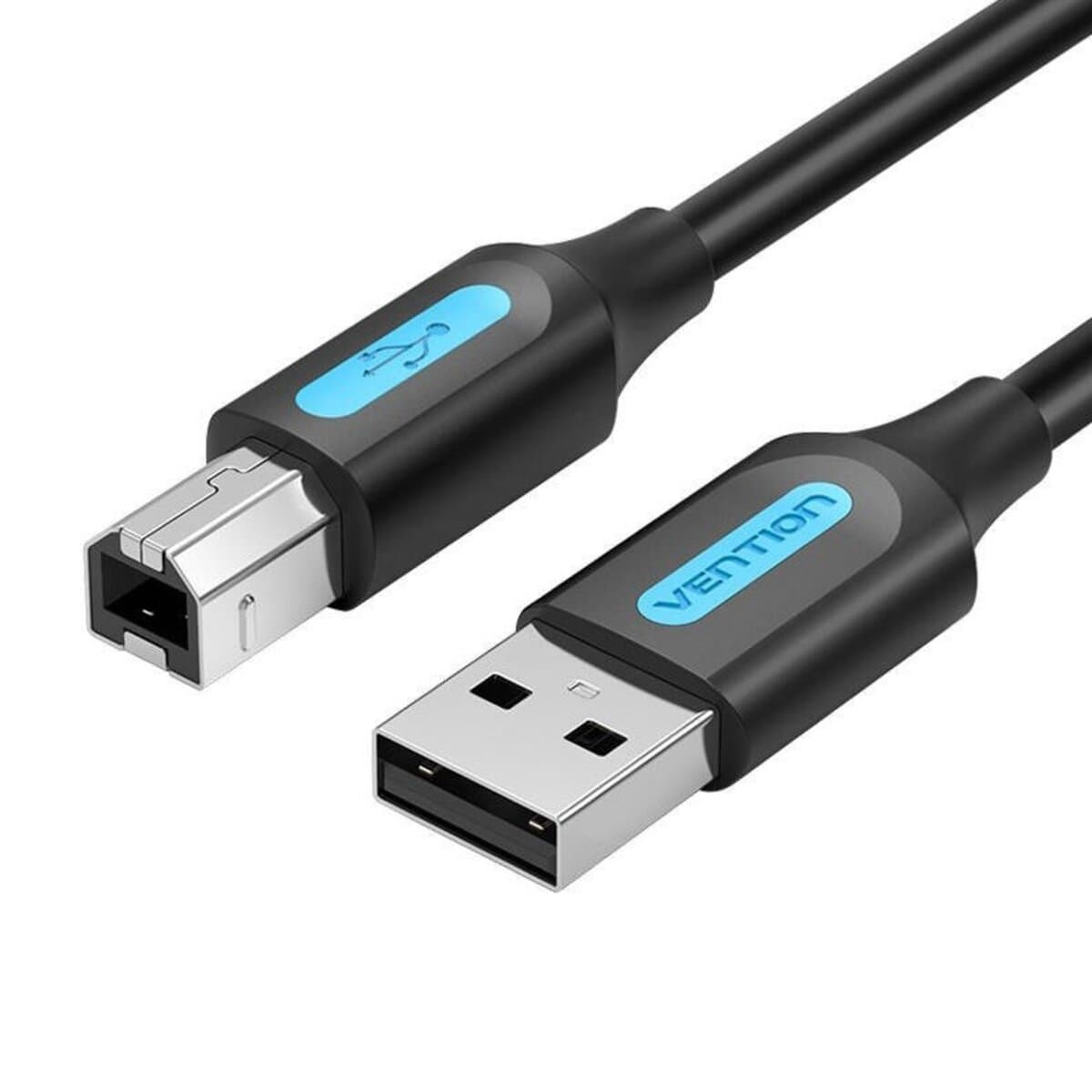 Кабель для принтера Vention USB 2.0 A Male to USB-B Male Cable 1.5m PVC Type Black (COQBG)