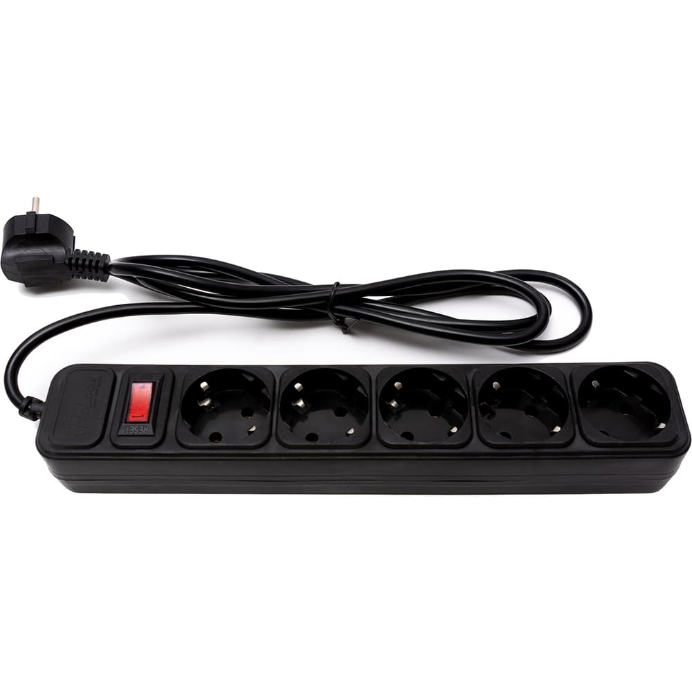 Мережевий фільтр подовжувач Power filtr ProLogix 1.8м 5 розеток Black (PRS-050P5-18B)