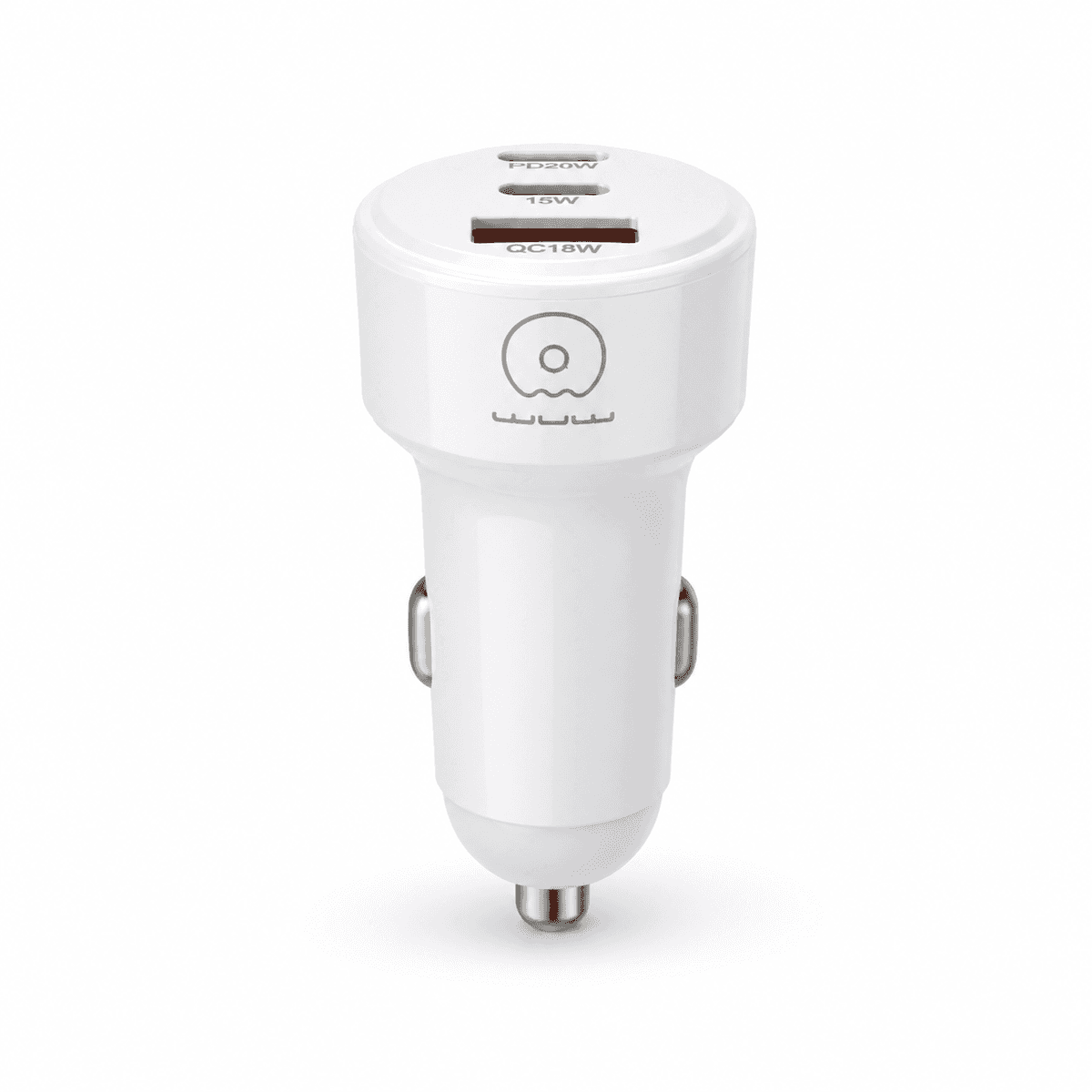 Автомобільний зарядний пристрій WUW C244 USB20W+PD20W+PD15W White (C244W)