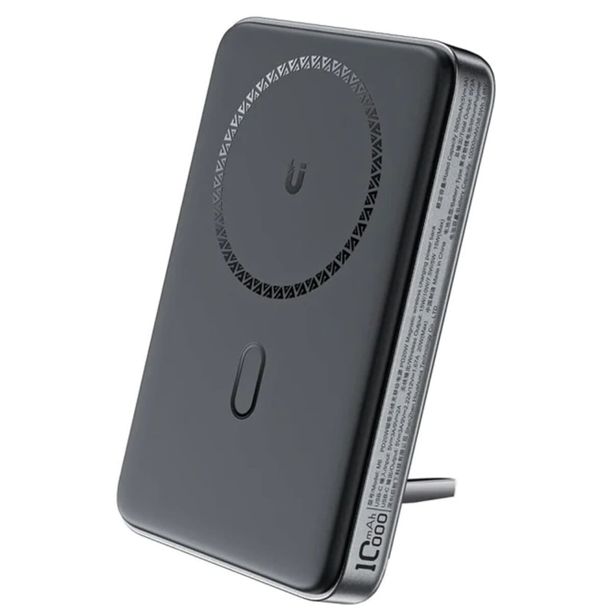 Powerbank павербанк з бездротовою зарядкою УМБ ACEFAST M6 PD20W 10000mAh 5V 3A Black (AFM6B)