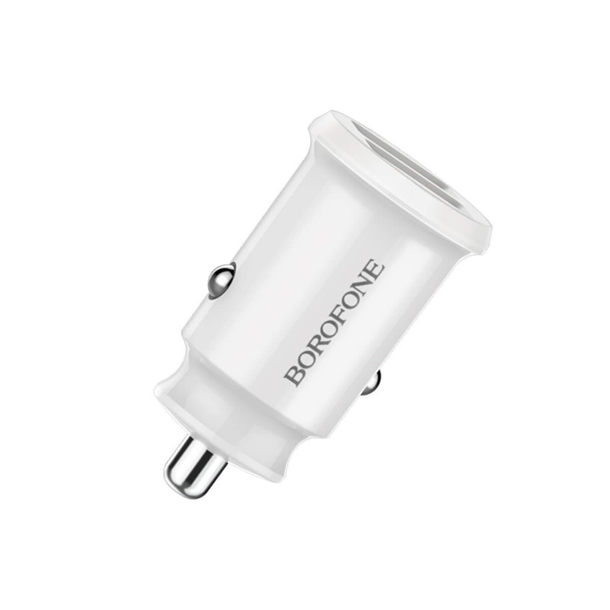 Автомобильное зарядное устройство BOROFONE BZ8 MaxRide 2xUSB Dual Port Car Charger 2.4A White (BZ8W)