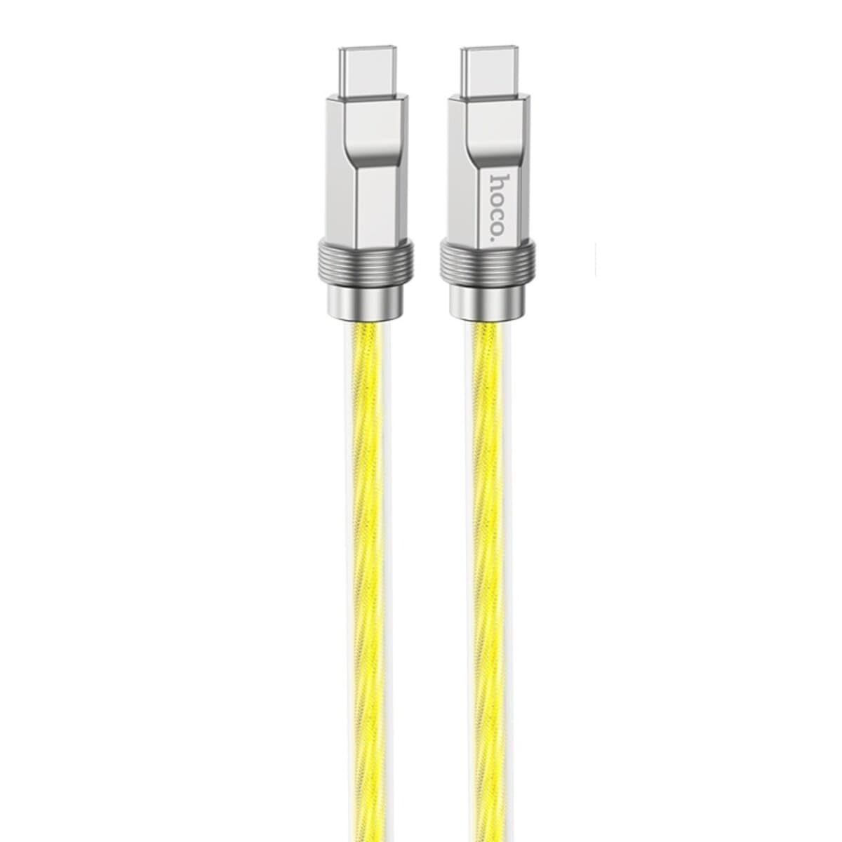Кабель HOCO U113 Solid Type-C to Type-C 100W silicone charging data cable 1м 3А Gold