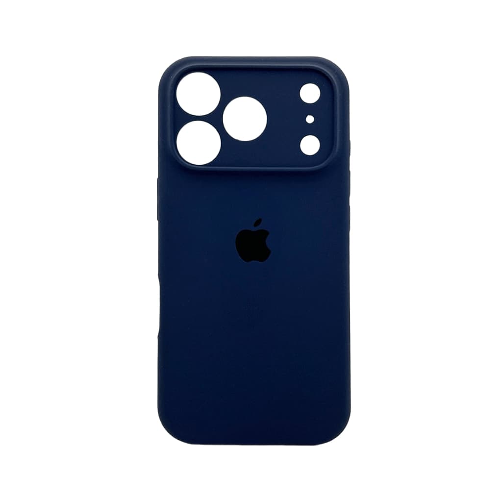 Защитный чехол-накладка Silicone Full Case AA Camera Protect для Apple iPhone 17 Pro Max Navy Blue (FullAAi17PM-39)