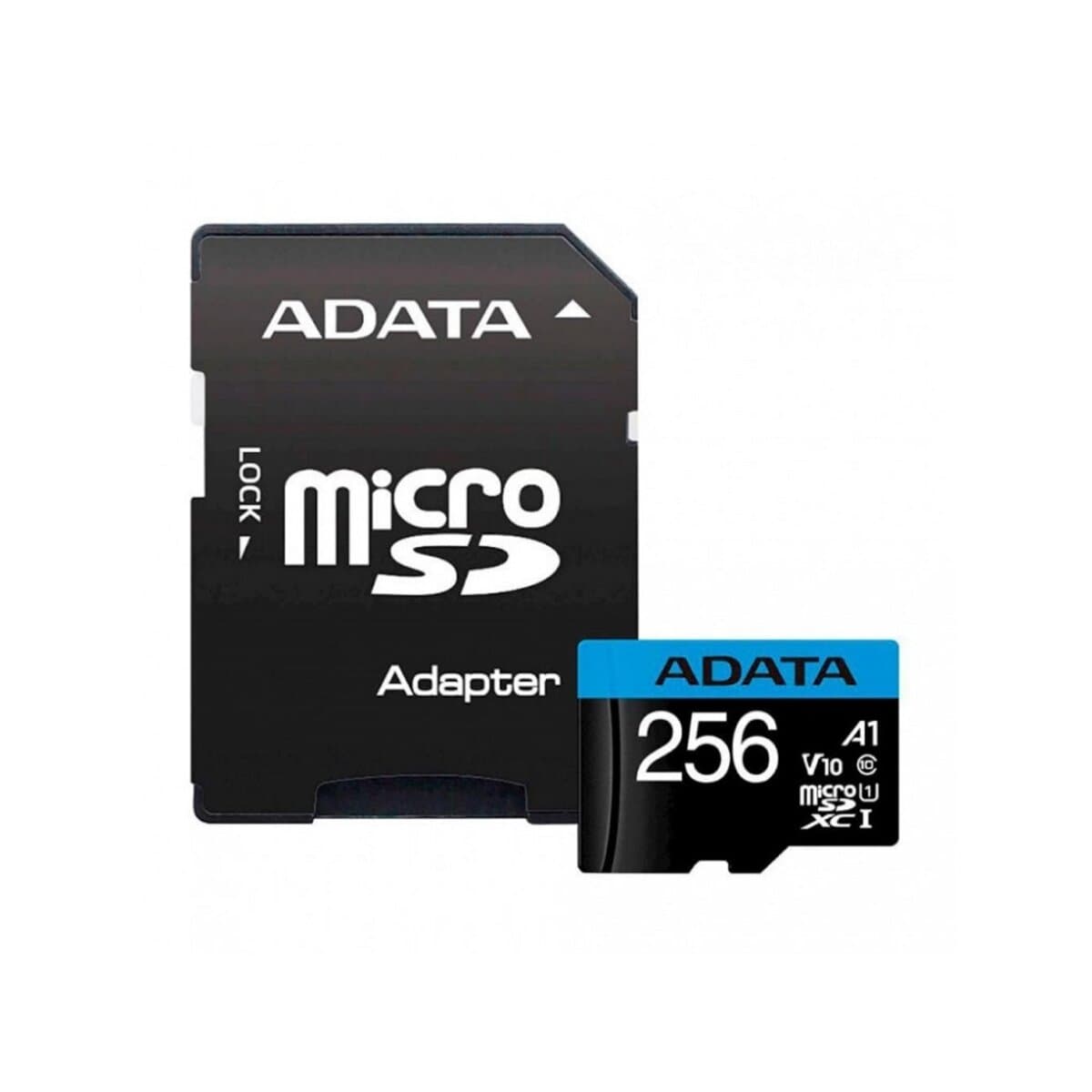 Карта пам'яті A-DATA Premier microSDXC UHS-1 256Gb Class 10 A1 R-100Mb/s Adapter SD (AUSDX256GUICL10A1-RA1)