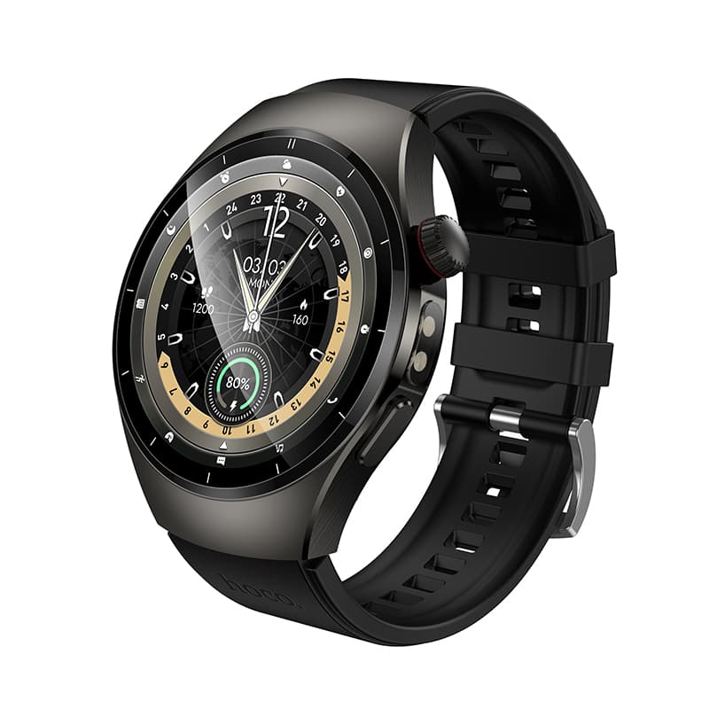 Смарт-годинник HOCO Y40 38mm 315mAh IP68 BT5.3 1.53'' Smart watch call version Black