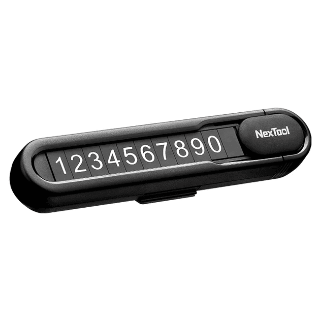 Паркувальна карта візитка на панель авто NEXTOOL Multifunctional Parking Sign Black (NE20140)